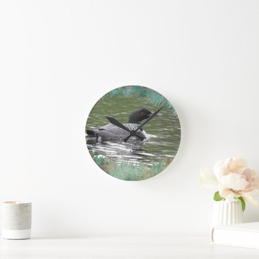 Common Loon Wall klok (Huis)
