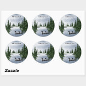 Common Loons Classic Ronde Sticker (Vel)