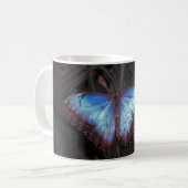 Common Morpho Butterfly Koffiemok (Voorkant links)