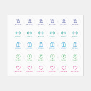 Common Planner / Organizer Sticker / Labels