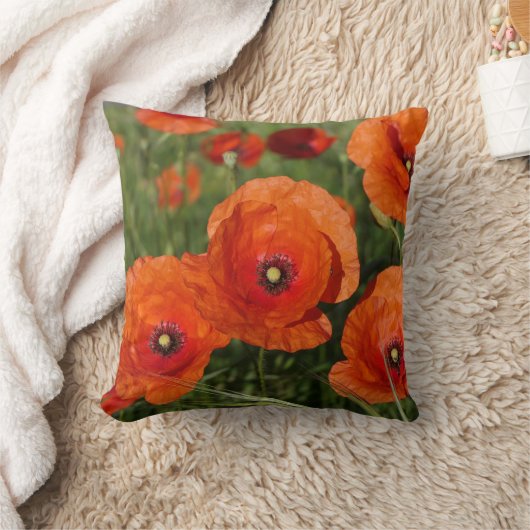 Common Poppies  Kussen (Deken)