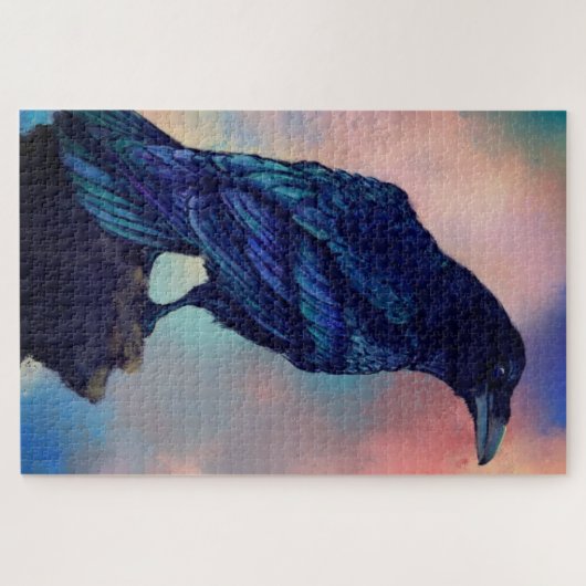 Common Raven Puzzle Legpuzzel (Horizontaal)