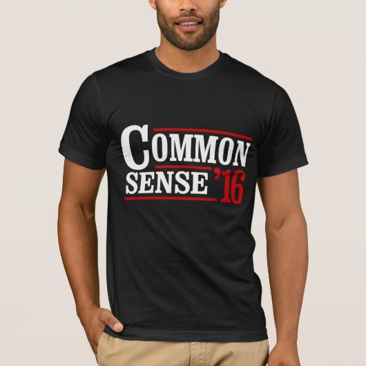 Common Sense 2016 — Anti-Trump — T-shirt (Voorkant)