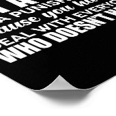 Common Sense Is Not A Gift It's A Punishment Funny Poster (Hoek)