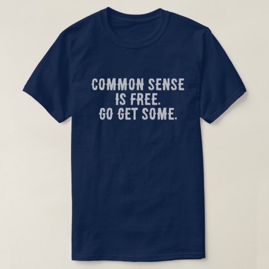 Common Sense T-shirt (Design voorkant)