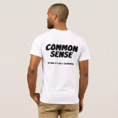 Common Sense T-shirt (Achterkant volledig)