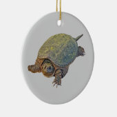 Common Snapping Turtle - Chelydra serpentina Keramisch Ornament (Rechts)