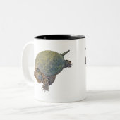 Common Snapping Turtle - Chelydra serpentina Tweekleurige Koffiemok (Voorkant links)
