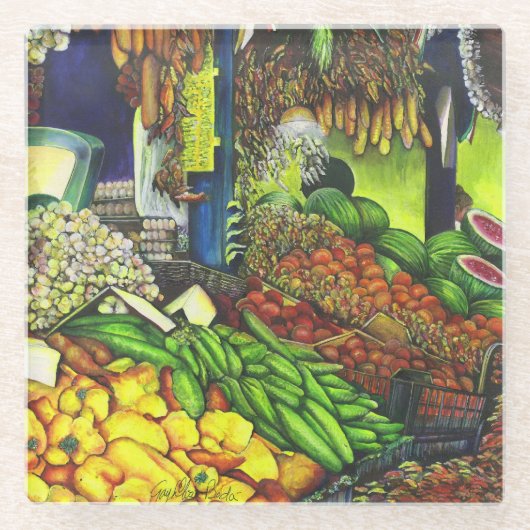 Common Threads of Human Interactions, Boedapest Glazen Onderzetter (Voorkant)