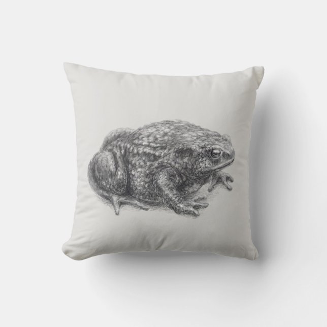 "Common toad (versie zonder naam)" Kussen (Voorkant)