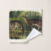 Common (White-tailed) Deer - Audubon Quadrupeds Bad Handdoek (Wasdoekje)