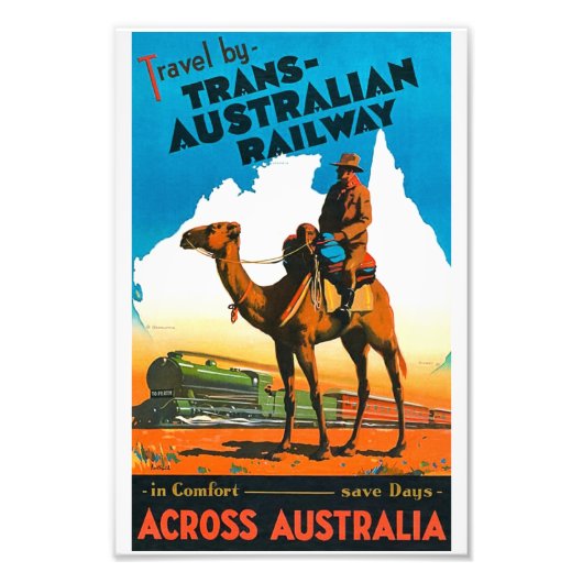 Commonwealth Railways poster (Voorkant)