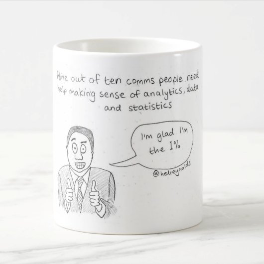 Comms en gegevens koffiemok