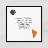 communautaire ontbijtbrochure vierkante visitekaartje (Achterkant)