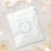 Communauté Blue Wreath en Cross Bedankzakje (Geknipt)