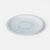 Communauté Blue Wreath en Cross Papieren Bordje (Gekanteld)