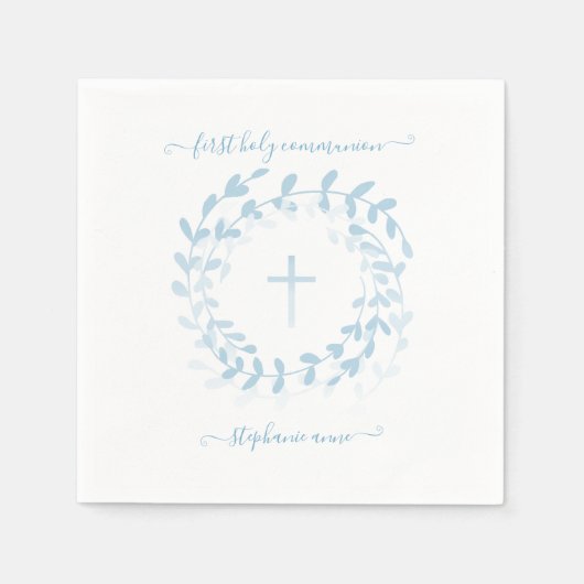 Communauté Blue Wreath en Cross Servet (Voorkant)
