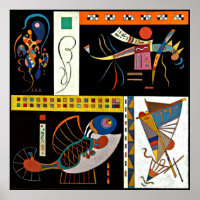 Communaute, kleurrijke kunst van Kandinsky