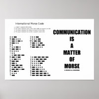 Communicatie is een kwestie van morsecode-Humor