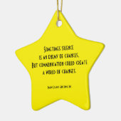 communicatie keramisch ornament (Links)