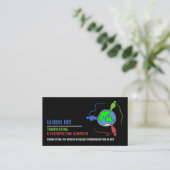 Communicatie-Logo, vertaler en tolk Visitekaartje (Staand voorkant)