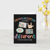 Communicatie ziet er anders uit voor iedereen Auti Kaart (Gele Bloem)