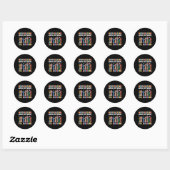 Communicatie ziet er anders uit voor iedereen Auti Ronde Sticker (Vel)