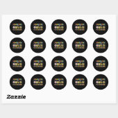 Communicatie ziet er anders uit voor iedereen Auti Ronde Sticker (Vel)