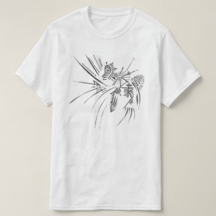 Communicatie Zwart Wit Abstract Stam Tatuage T-shirt
