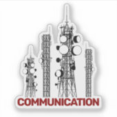 Communicatietoren Sticker (Voorkant)