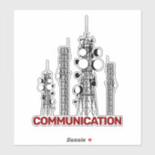 Communicatietoren Sticker (Vel)