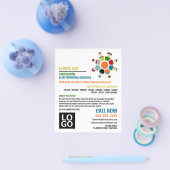 Communicatiewiel, vertaler en tolk flyer (Enkel)