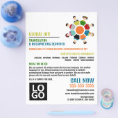 Communicatiewiel, vertaler en tolk flyer (Enkel)