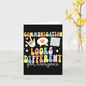 Communication Looks Different For Everyone Speech  Kaart (Gele Bloem)