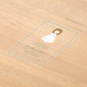 Communie Meisje Bidden Acryl Uitnodigingen (Laagn)