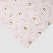 Communie Meisje Bidden Tissuepapier (Detail)