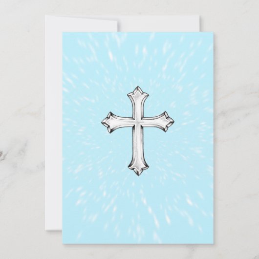 Communion Invitation Bleu (Dos)