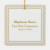 Communion Prayer Keramisch Ornament (Achterkant)