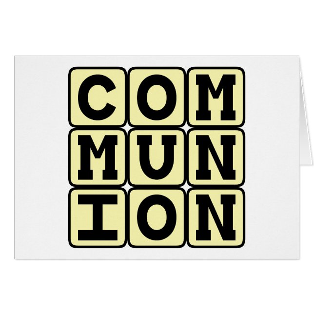 Communion, sacrement religieux (Devant horizontal)