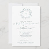 Communion Sage Wreath en Cross Kaart (Voorkant)