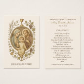 Communion Sainte Famille Souvenir Carte Sainte (Devant & derrière)