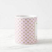 Communiroze met Gold Polka Dots Koffiemok (Center)