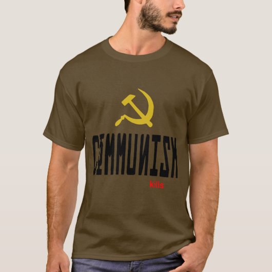Communism kills  t-shirt (Voorkant)