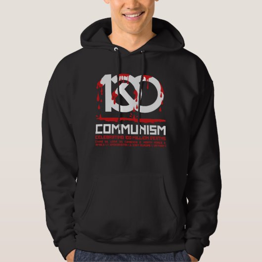 Communisme, 100 miljoen doden vieren hoodie (Voorkant)
