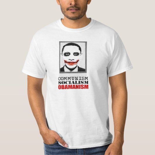 COMMUNISME, SOCIALISME, OBAMANISME T-SHIRT (Voorkant)