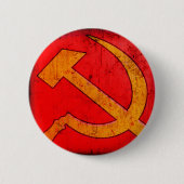 Communisme USSR Hammer en Sickle Button (Voorkant)