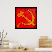 Communisme USSR Hammer en Sickle Poster (Keuken)