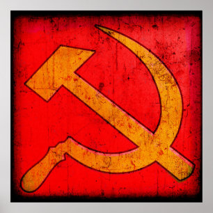 Communisme USSR Hammer en Sickle Poster