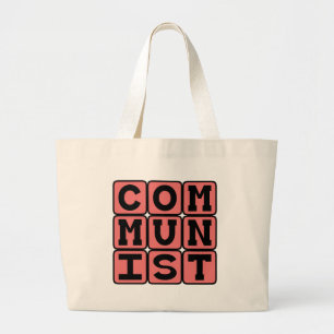 Communist, beoefenaars van het communisme grote tote bag