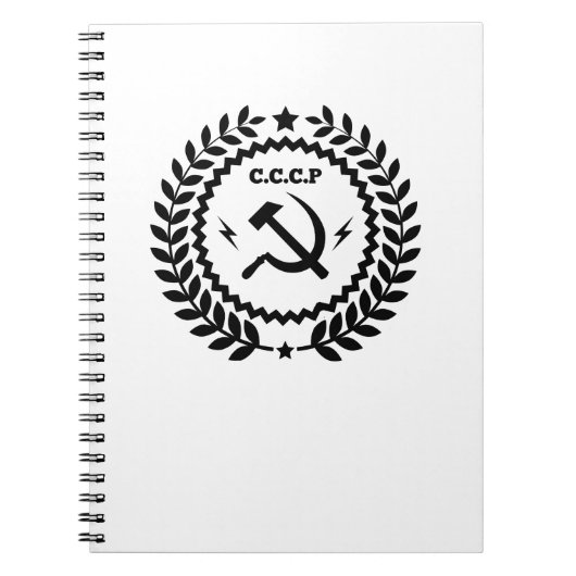 Communist CCCP Hammer Sickle Badge Notitieboek (Voorkant)